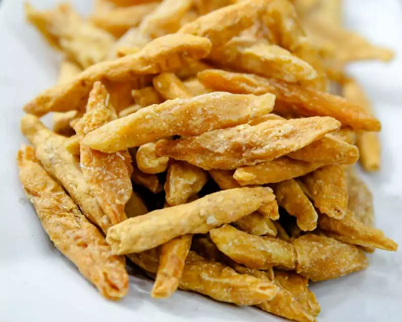 Gedrehte Aprikosen (Chapa Namak چپه نمک) aus Afghanistan